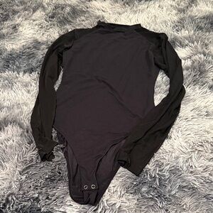 Black Long Sleeve Bodysuit